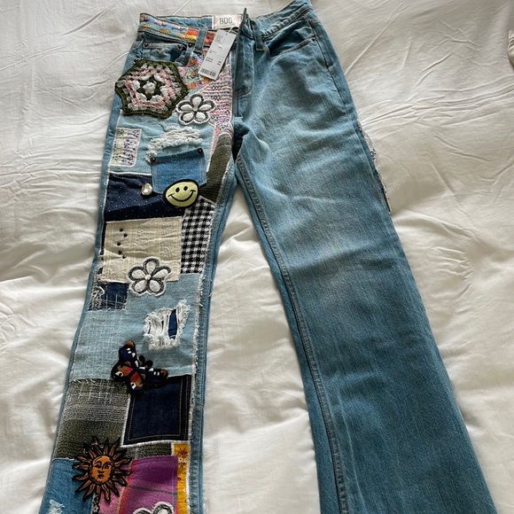 Urban Outfitters BDG patch jeans BNWT 26 - Picture 1 of 9
